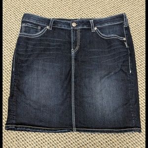 Silver Zoey Denim/Jean Stretch Skirt